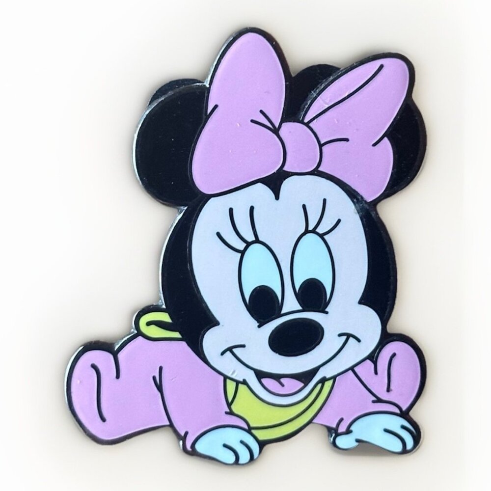 Disney Parks Baby Minnie Mouse Pink Pajamas  Official‎ Trading Pin